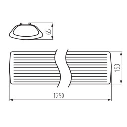 MEBA 4LED 2X120 OP PS Svietidlo pre T8 LED 26964